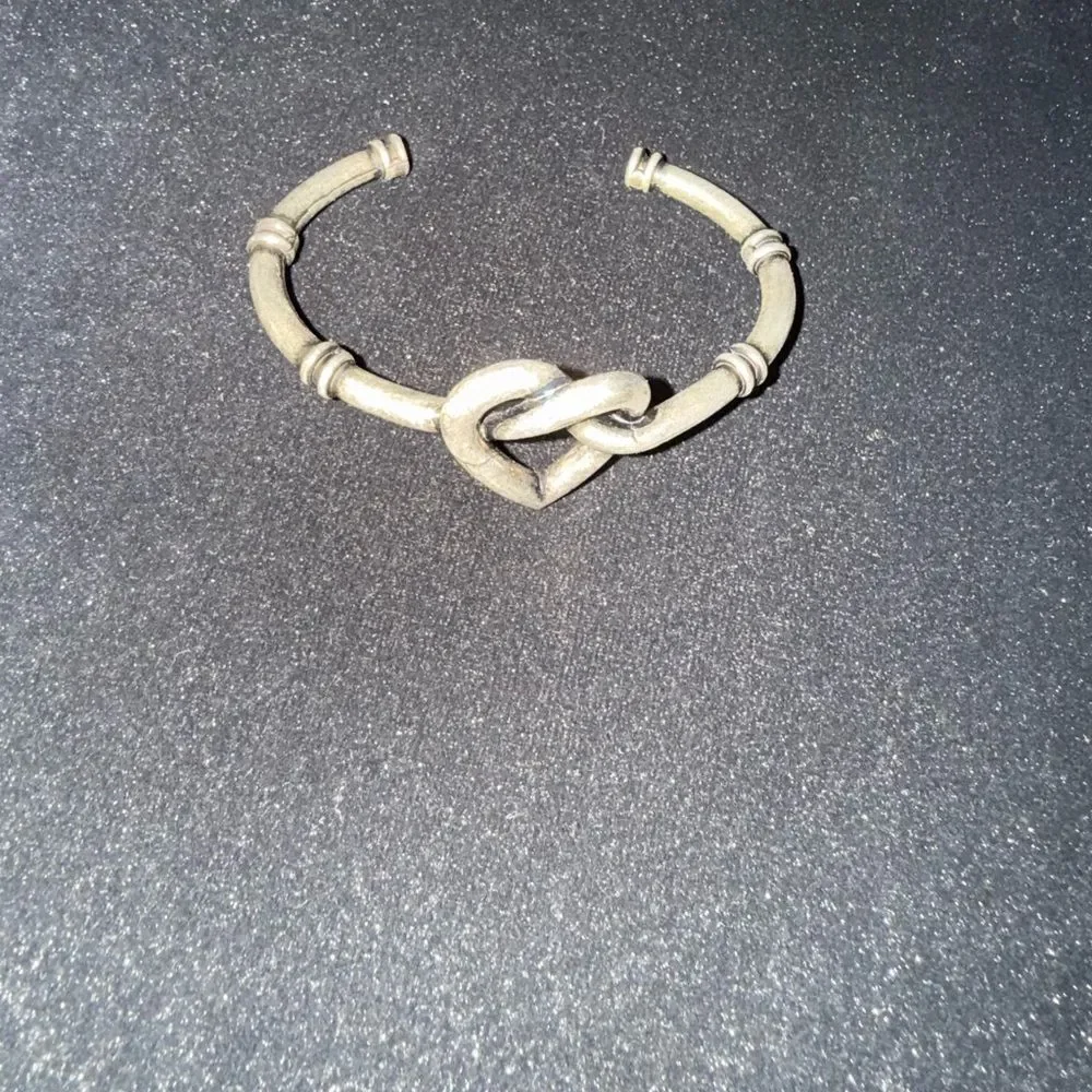 Brand new Saint Laurent Silver Heart Knot Bracelet comes with box - Picture 3 of 5